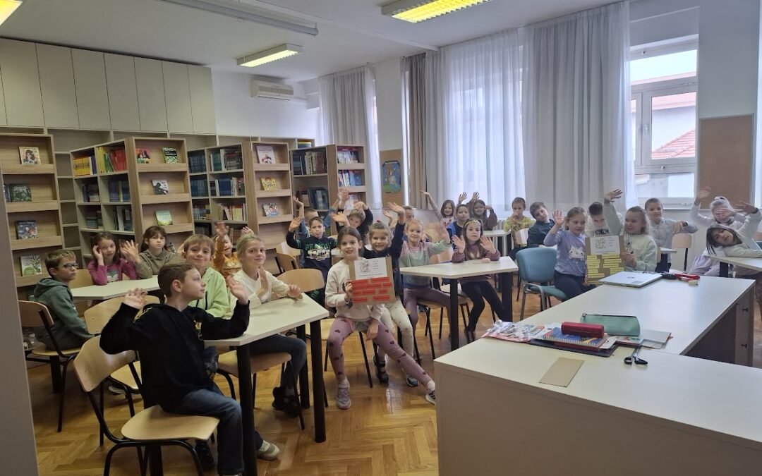 Smješko i Bjesko u školskoj knjižnici